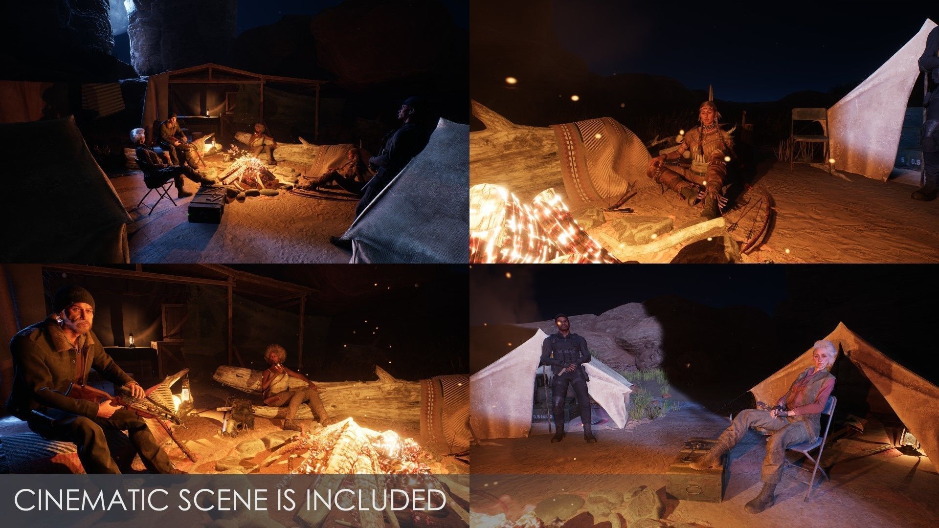 Adventure Characters Pack2- Survival Survivor RPG Shooter Action Low-poly 3D model_20