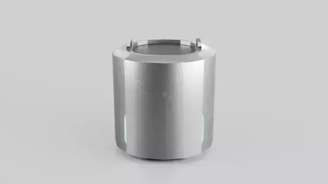 Low Poly Scifi Battery Pack Free low-poly 3D model