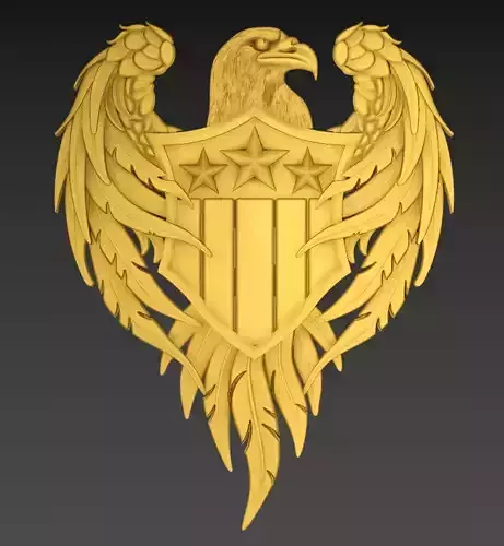 Eagle Bader 3d Relief 3D print model