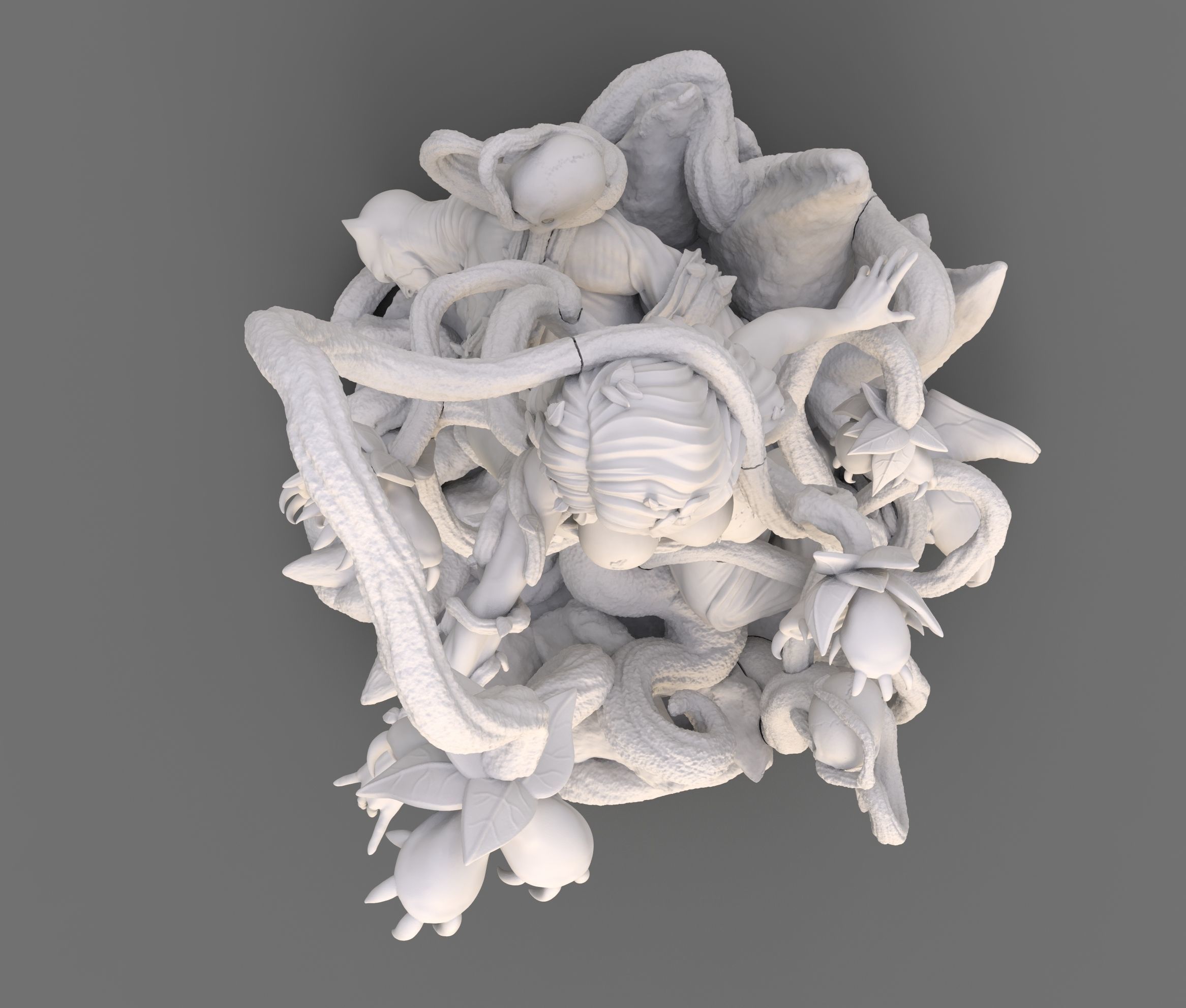 Poison Ivy Uma Thurman fanarts DC COmics 3d printing by CG Pyro 3D print model_11