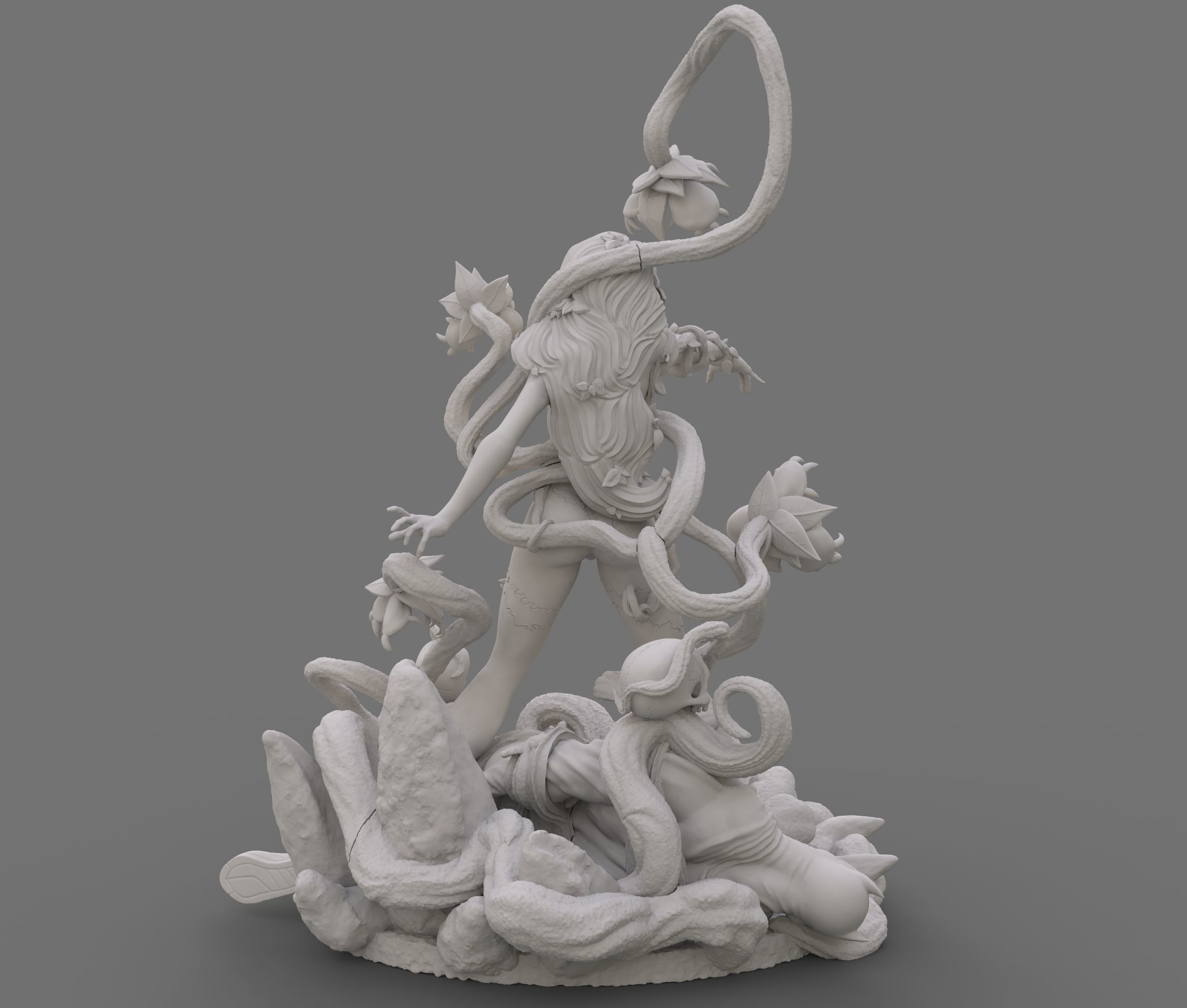 Poison Ivy Uma Thurman fanarts DC COmics 3d printing by CG Pyro 3D print model_9