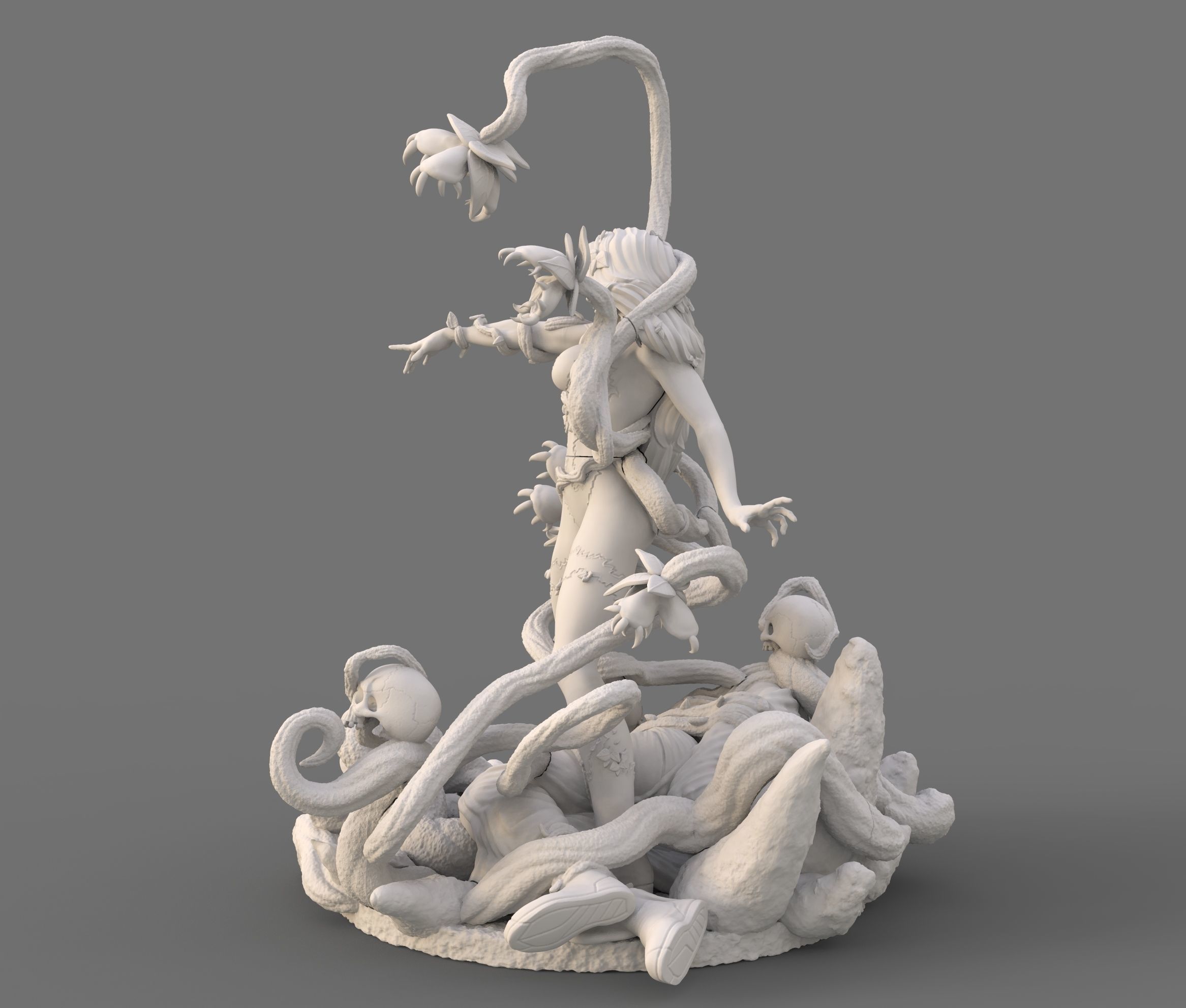 Poison Ivy Uma Thurman fanarts DC COmics 3d printing by CG Pyro 3D print model_6