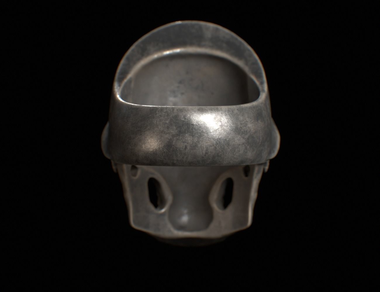 Soldier Skull Ring 3D print model_8
