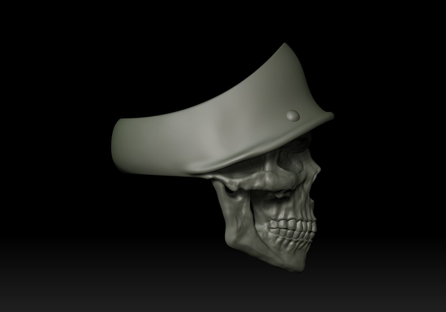 Soldier Skull Ring 3D print model_15