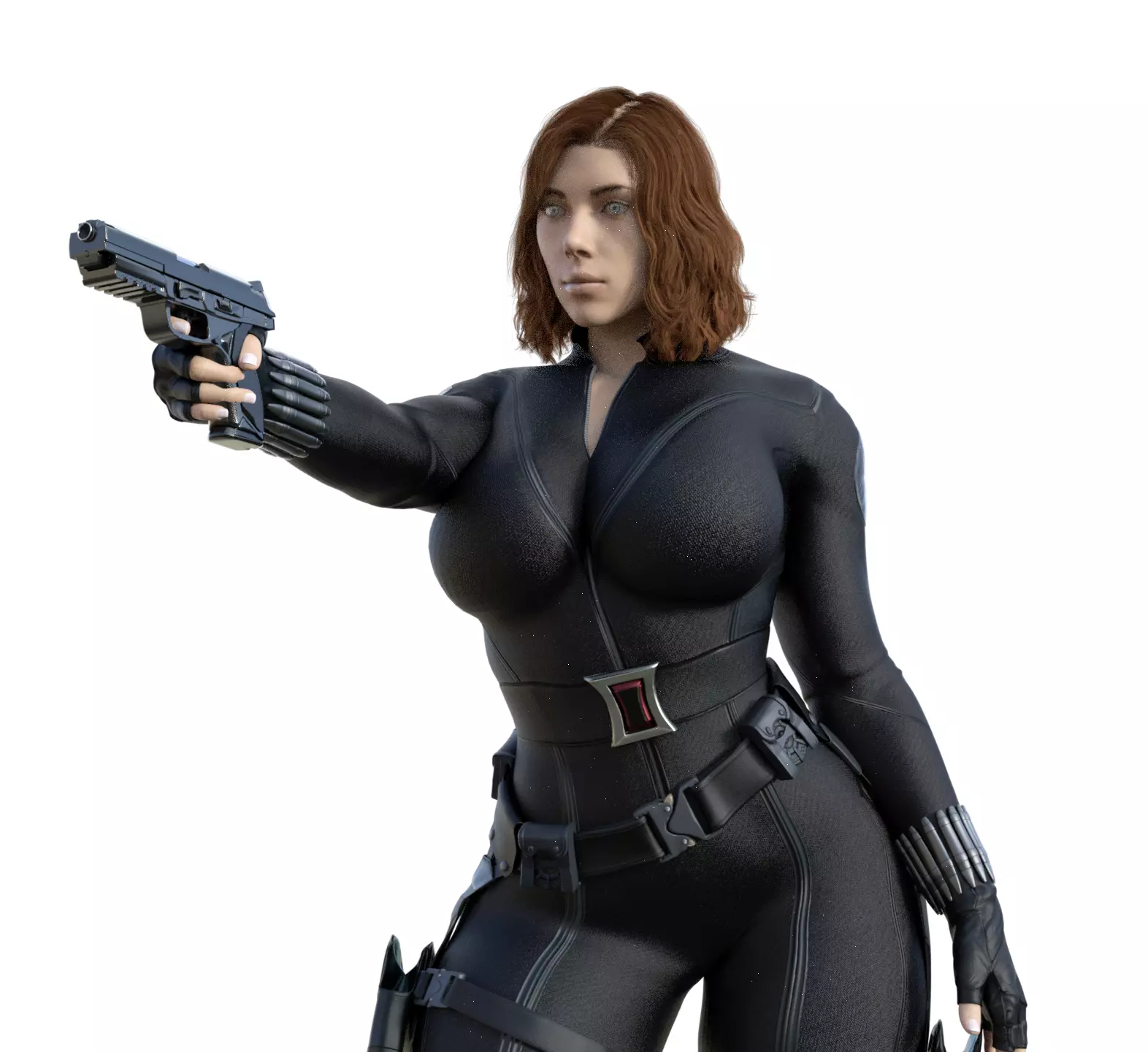 Black widow Shooting 3D print model