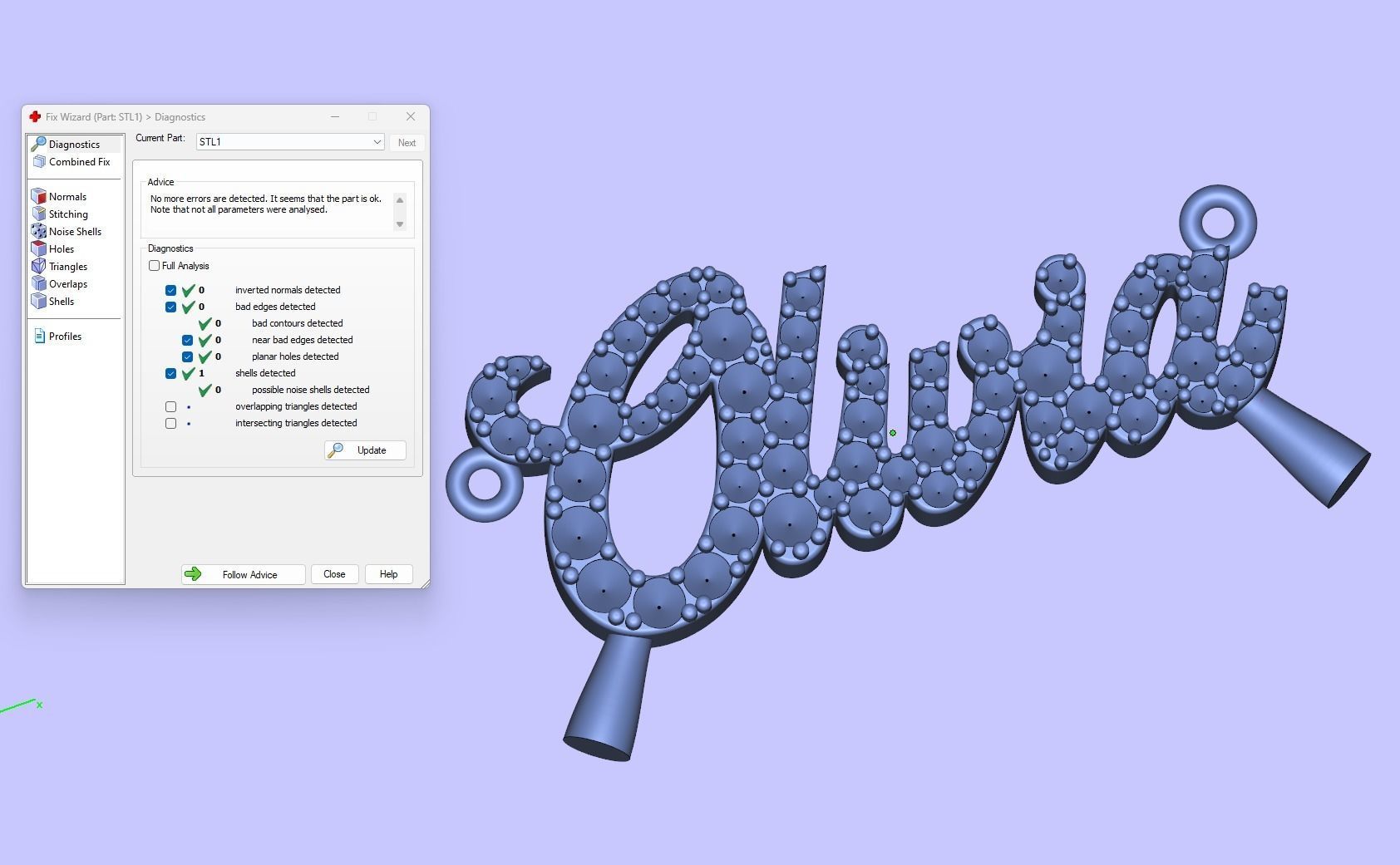 Name Pendant  3D print model_12