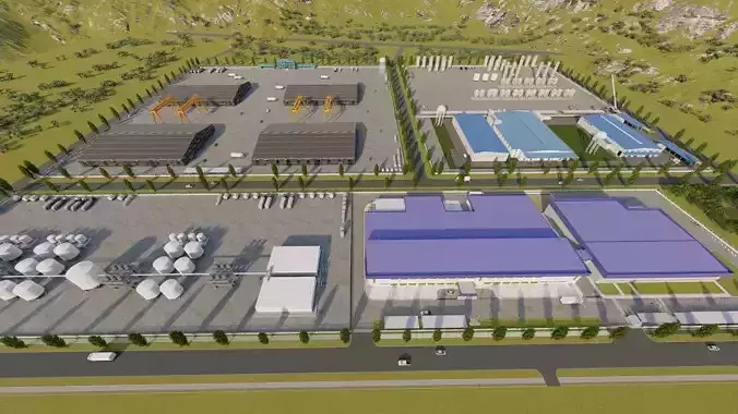 Industrial Factory-Factory building