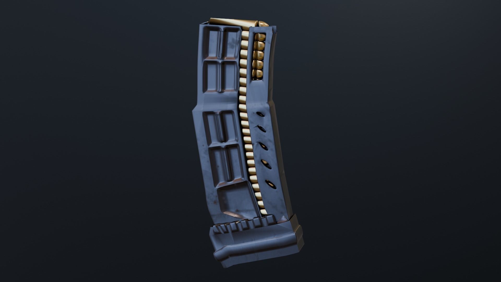 3D gun magazine model 3D model_4