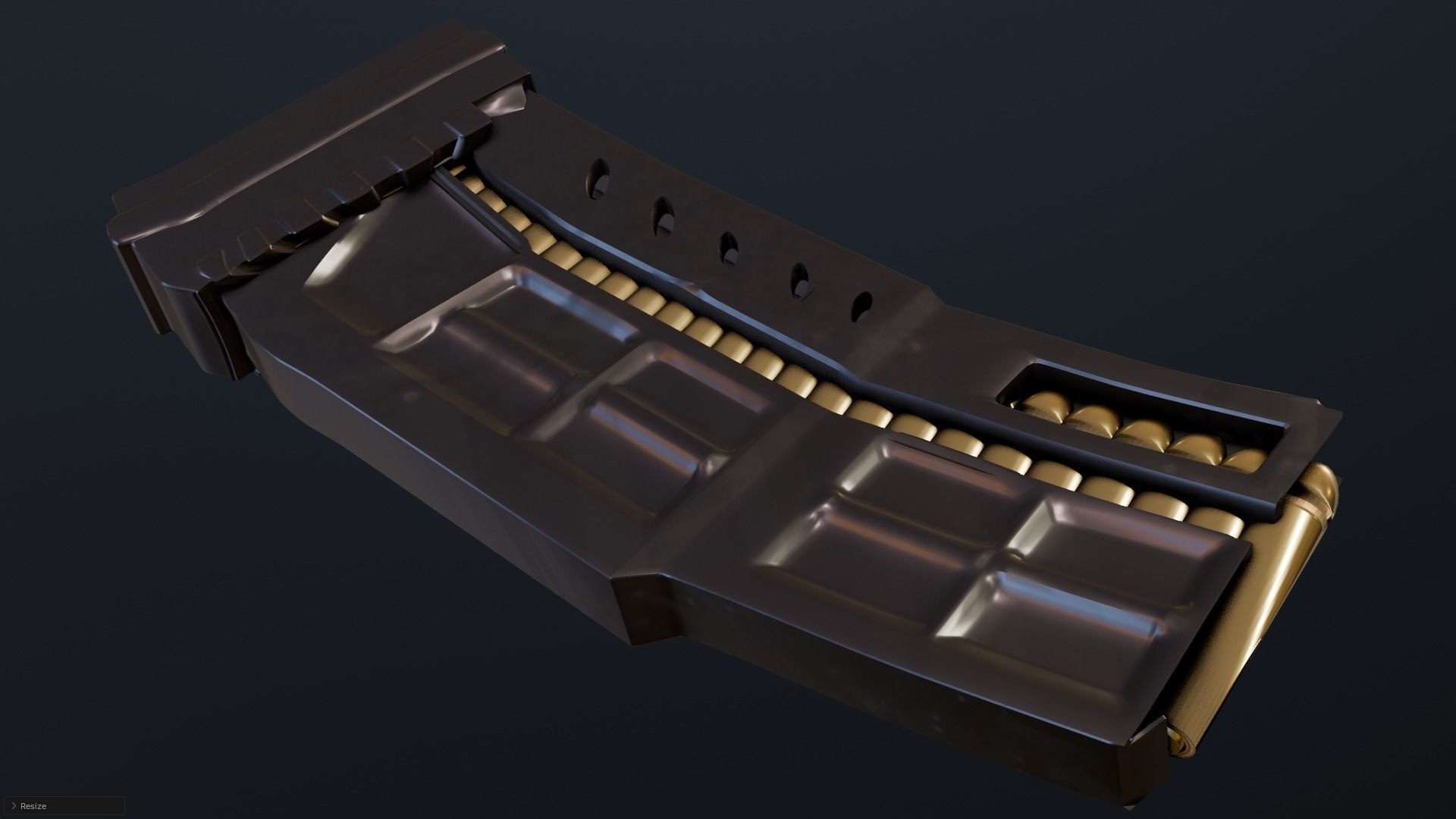 3D gun magazine model 3D model_2