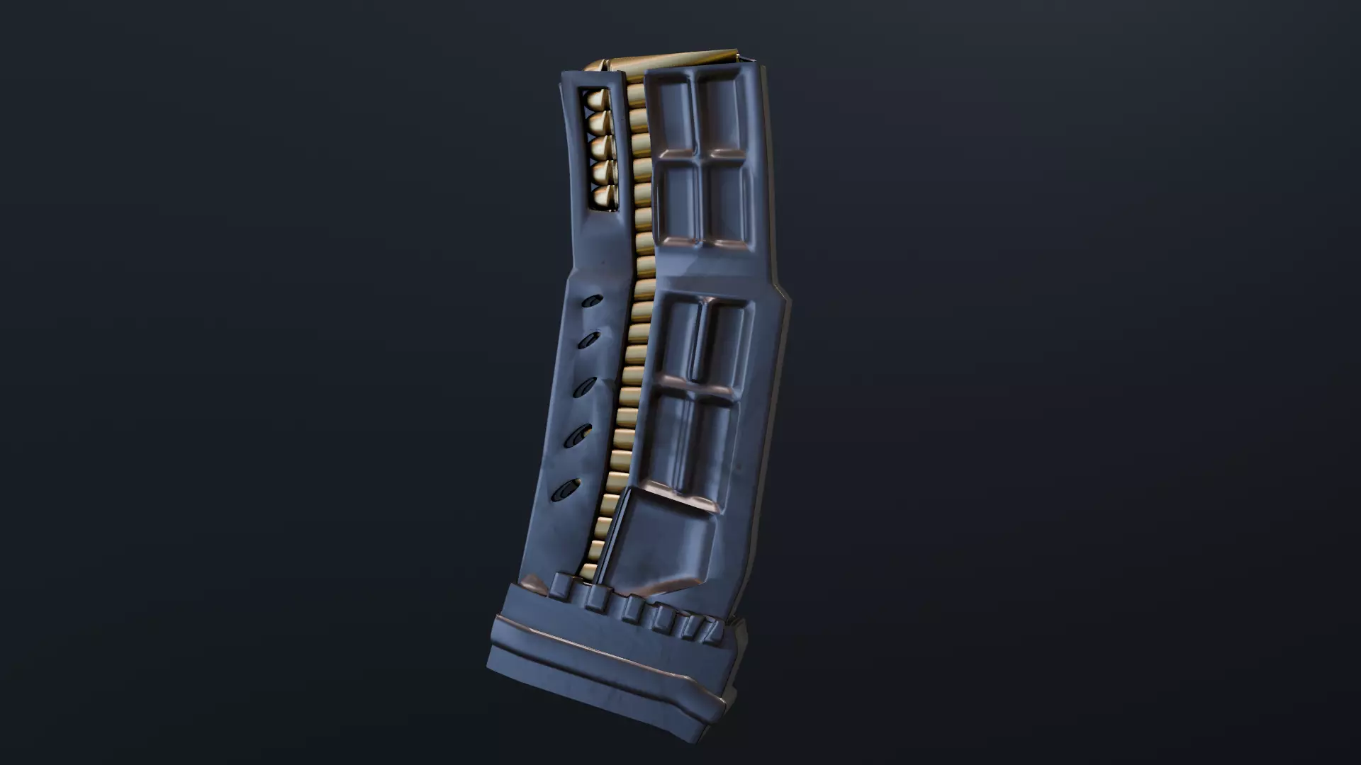 3D gun magazine model 3D model_0