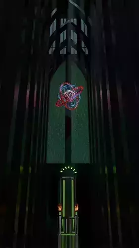 Sci-fi model with animation Low-poly 3D model