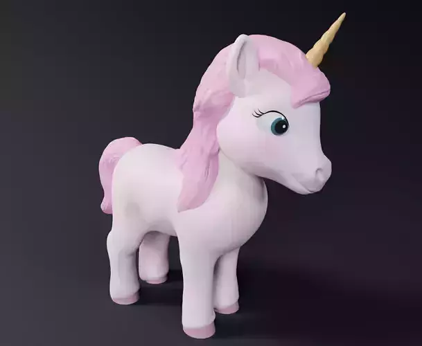 Cute Unicorn 3D print model