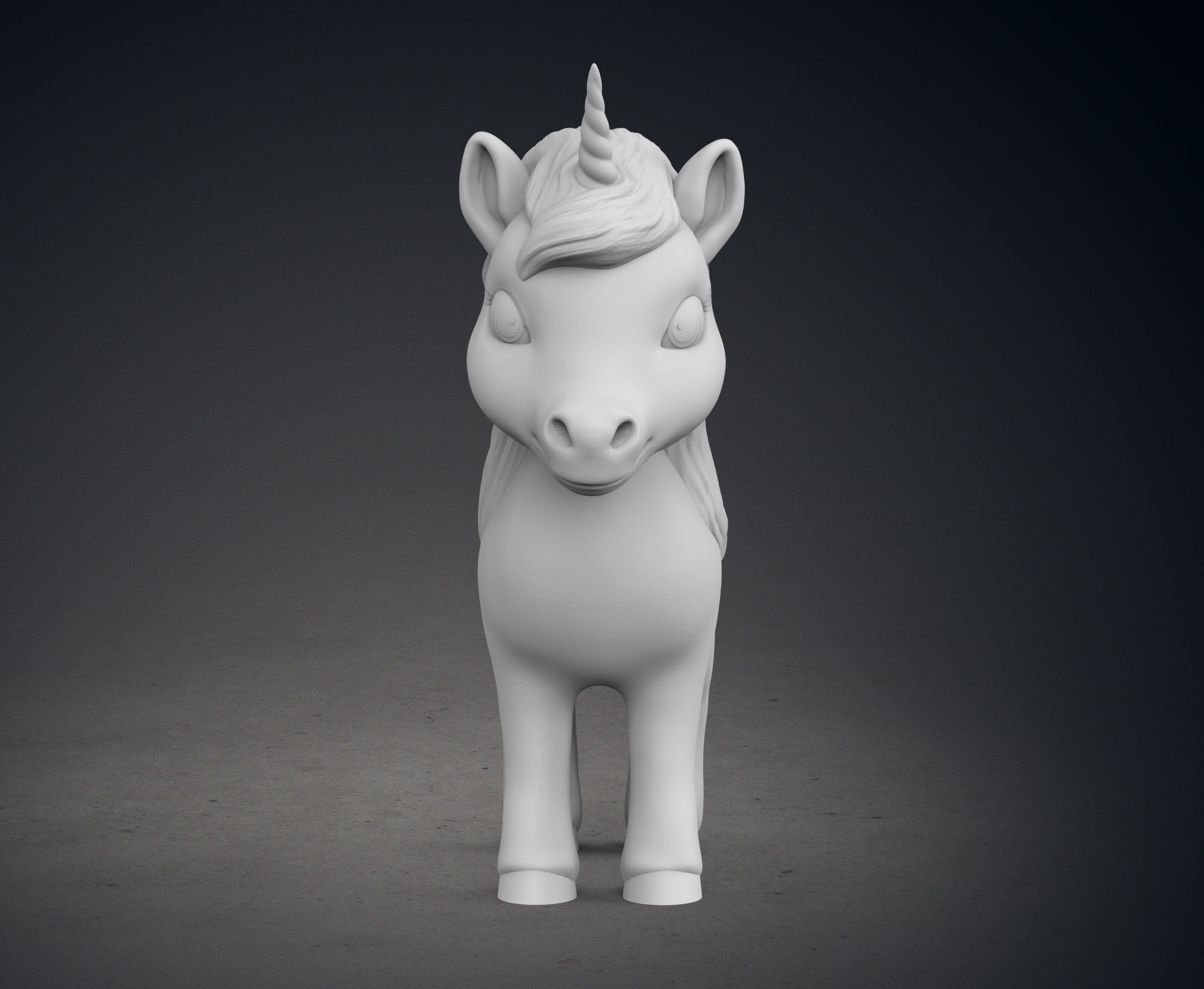 Cute Unicorn 3D print model_2