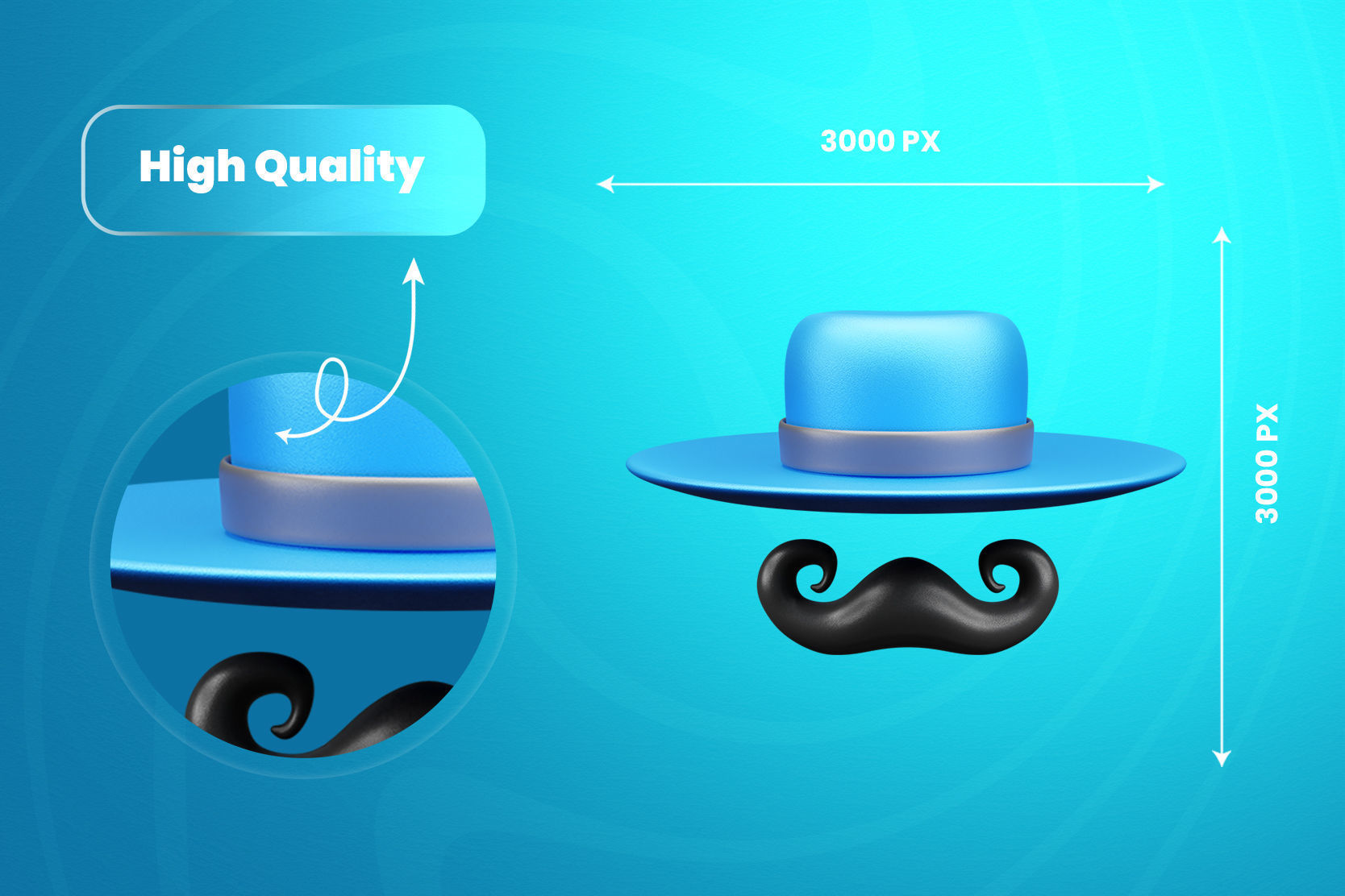 Father Day 3d Illustration  Icon Pack 3D model_4