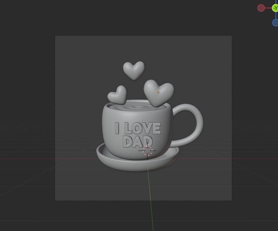 Father Day 3d Illustration  Icon Pack 3D model_24