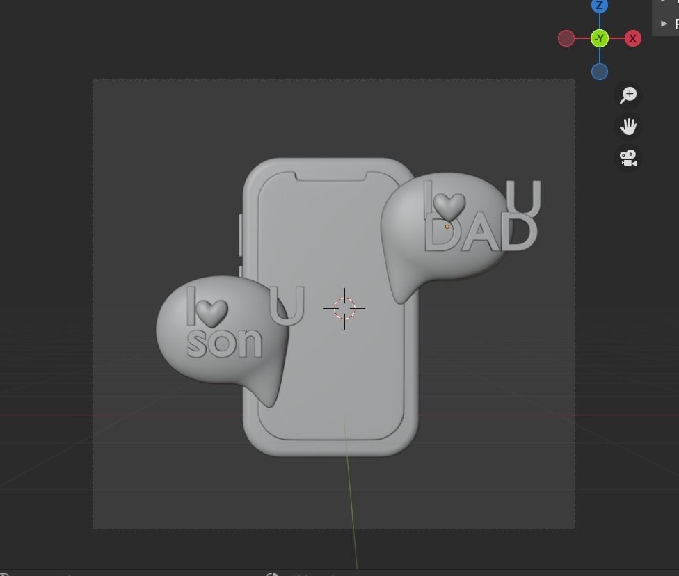 Father Day 3d Illustration  Icon Pack 3D model_15