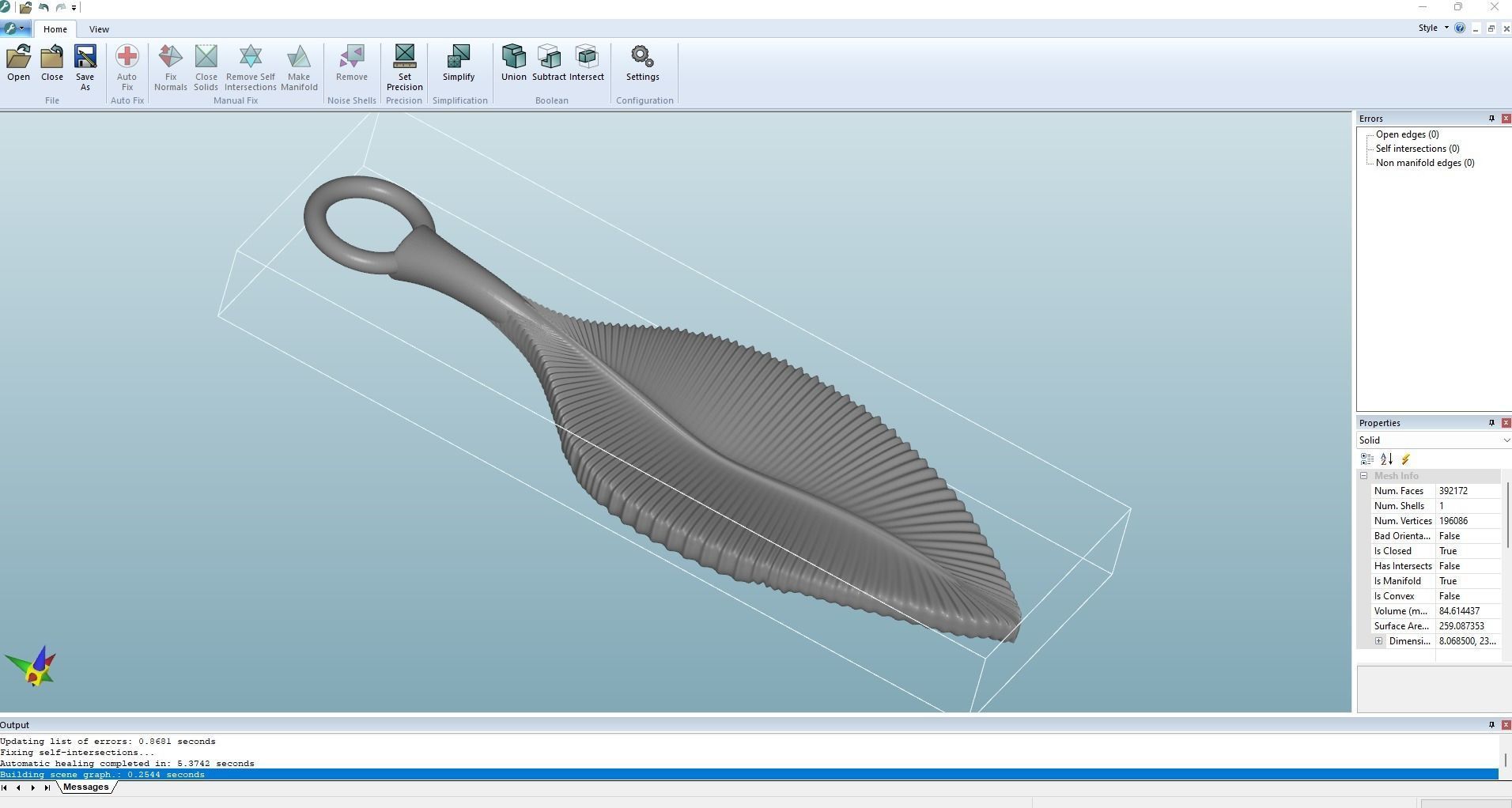 Leaf Pendant Jewelry Gold 3D print model_5