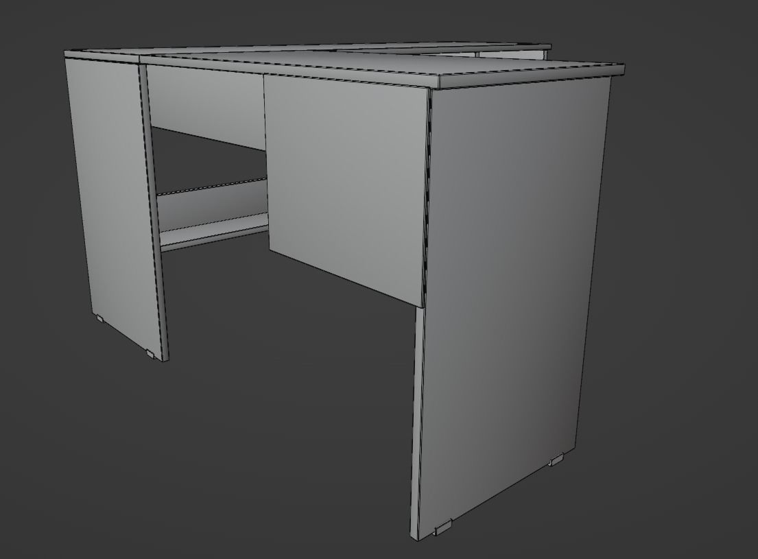 Desk CL115 Free 3D model_7