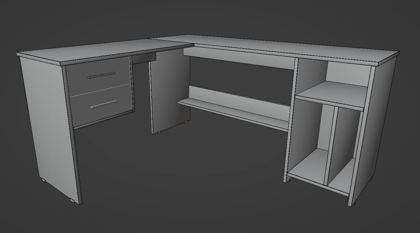 Desk CL115 Free 3D model_6