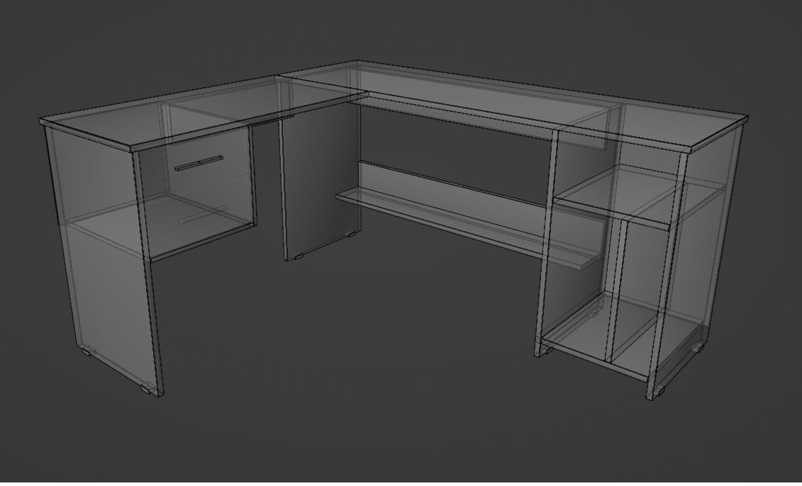 Desk CL115 Free 3D model_8