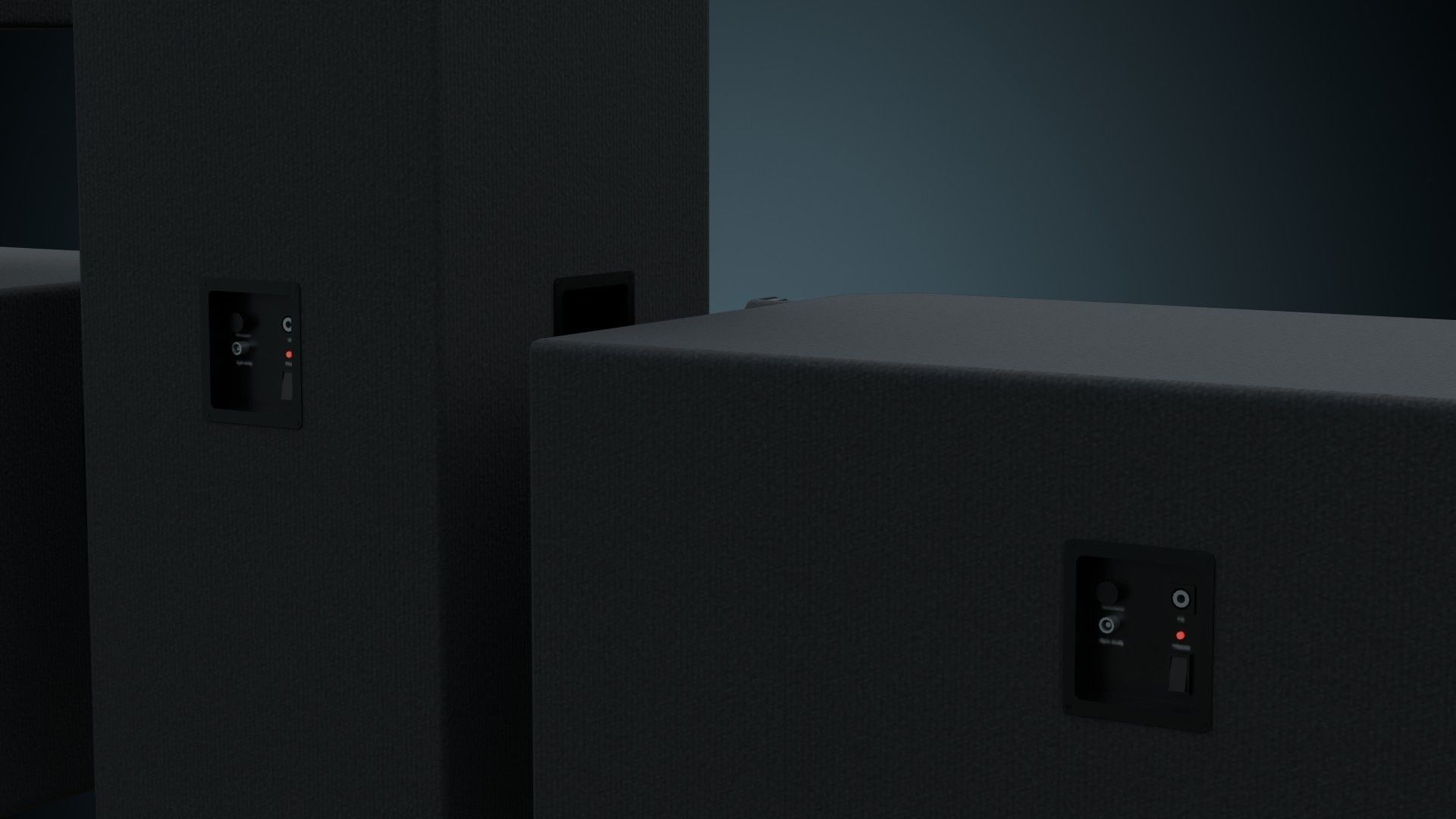 Speaker 2A Low-poly 3D model_6