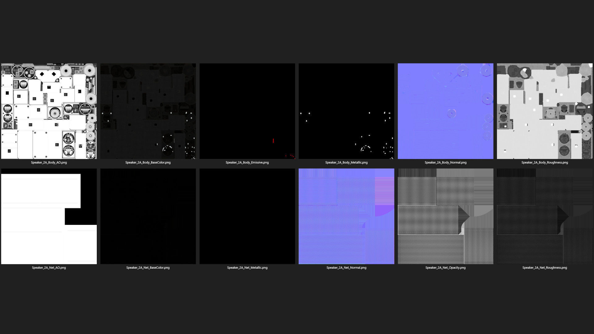 Speaker 2A Low-poly 3D model_10