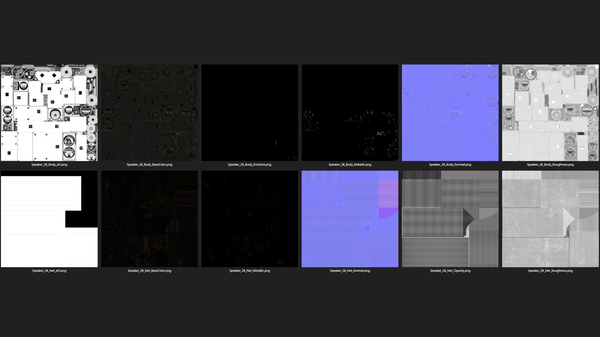 Speaker 2B Low-poly 3D model_10