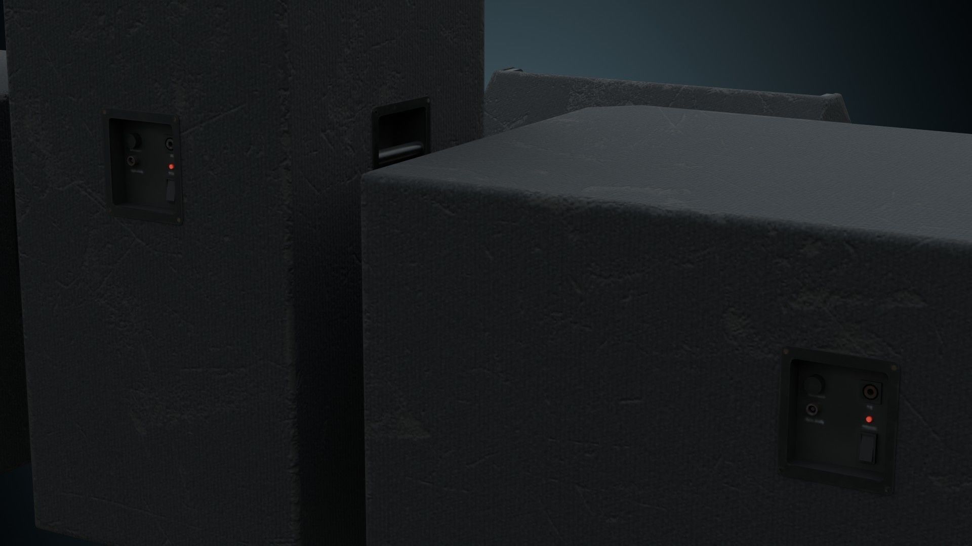 Speaker 2B Low-poly 3D model_6