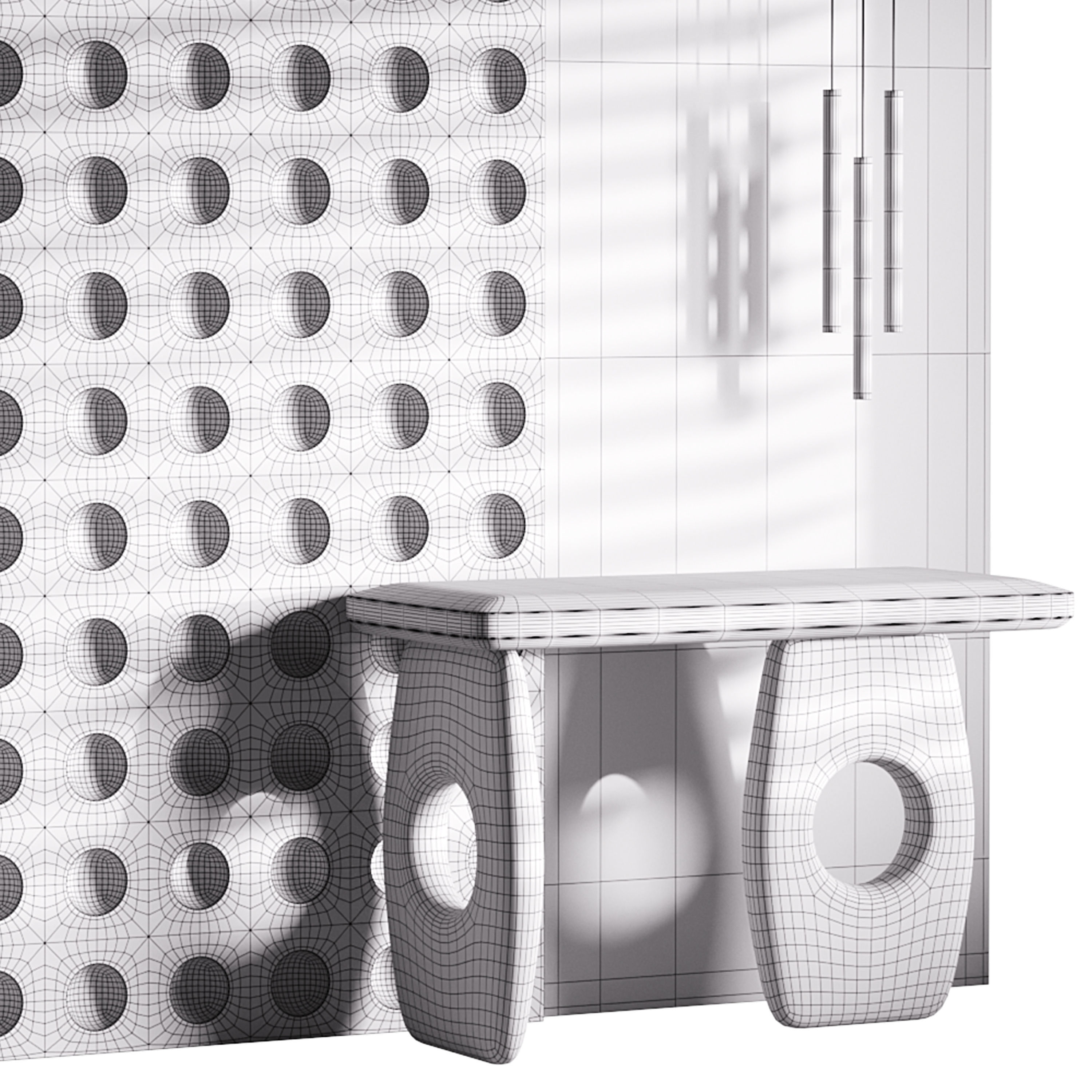 Decorative Wall panel  62 3D model_14