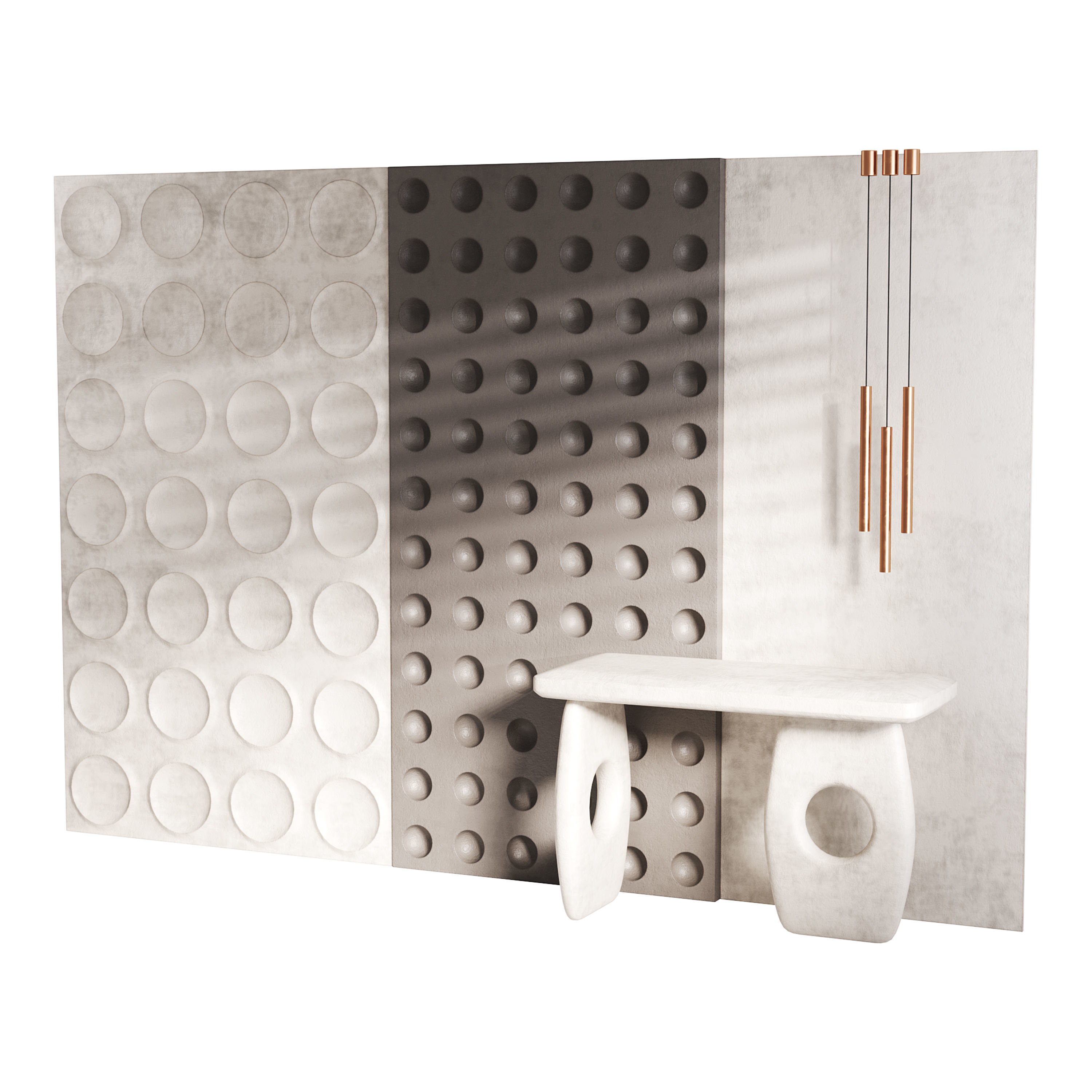 Decorative Wall panel  62 3D model_2