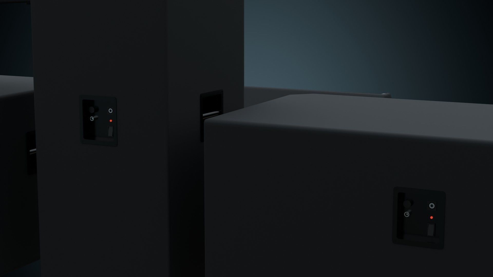 Speaker 2 Basic Low-poly 3D model_6