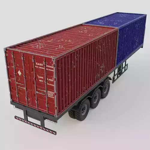 Cargo Trailer 3D Pack