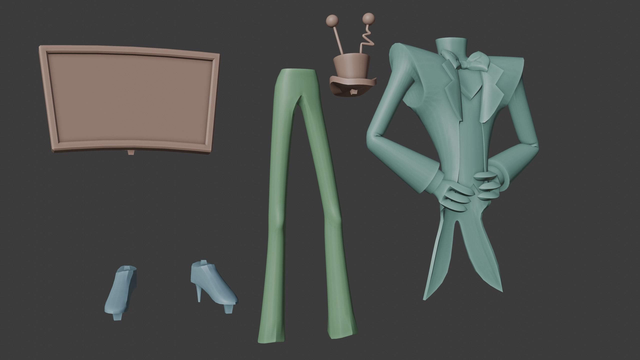 Hazbin Hotel VOX Miniuature figure for 3D Print 3D print model_1