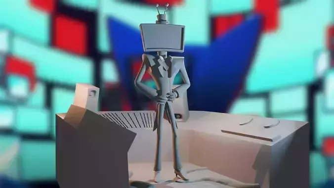 Hazbin Hotel VOX Miniuature figure for 3D Print 3D print model