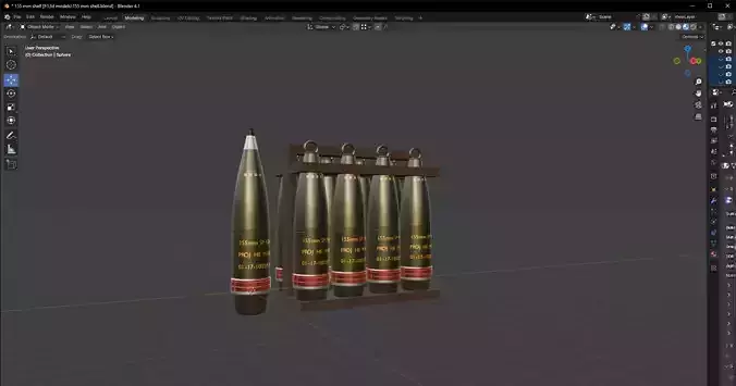 155mm howitzer shell model