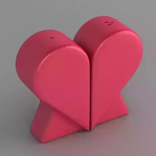 Heart Salt and Pepper Shakers
