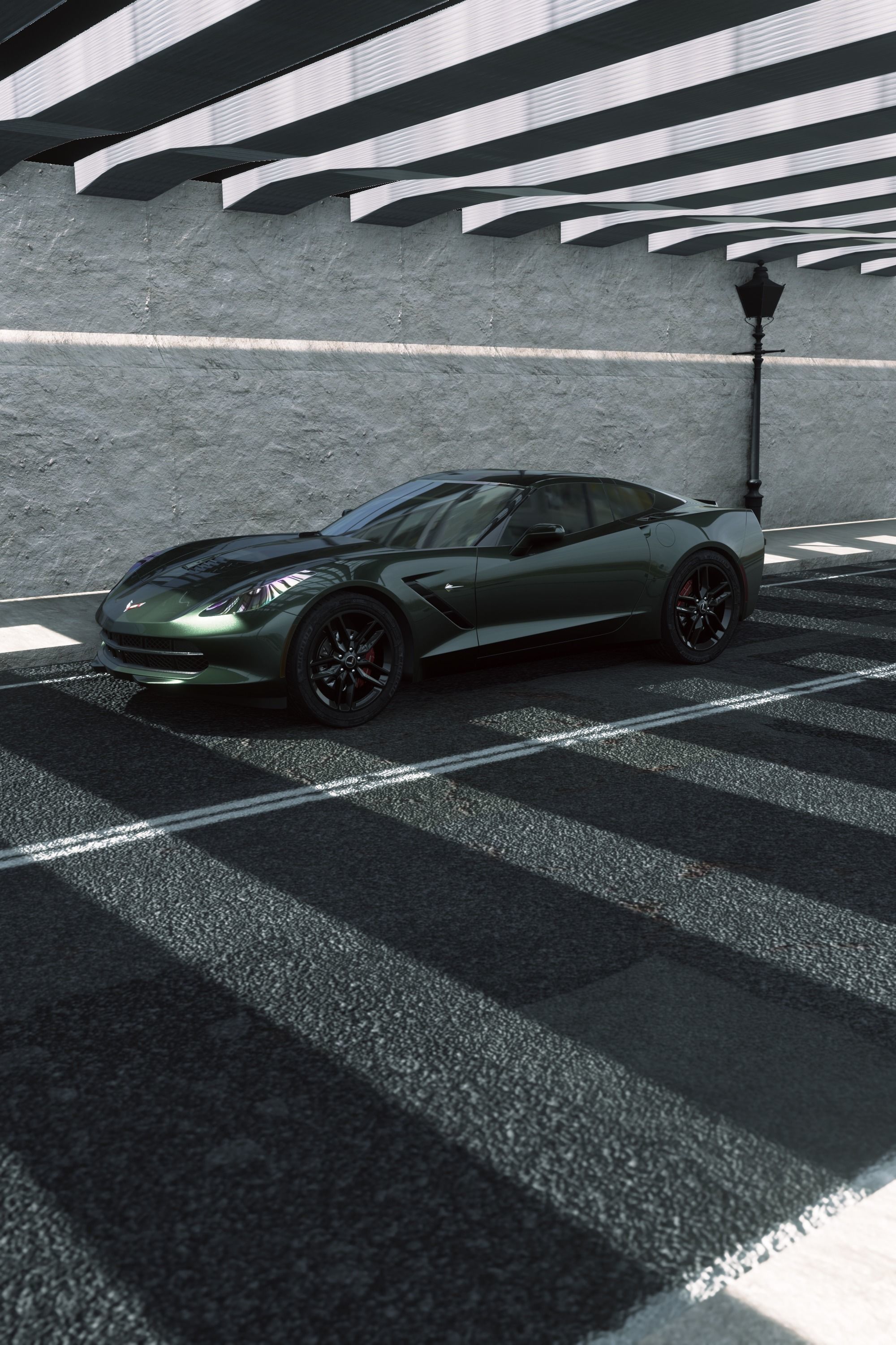 Corvette C7 3D model_2