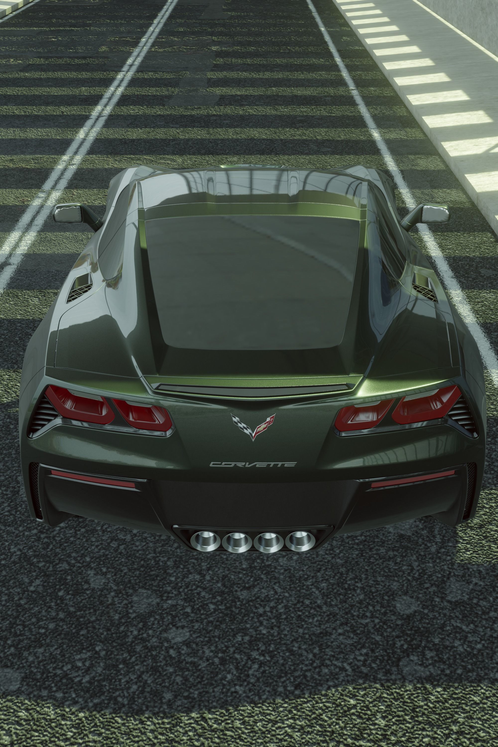 Corvette C7 3D model_1