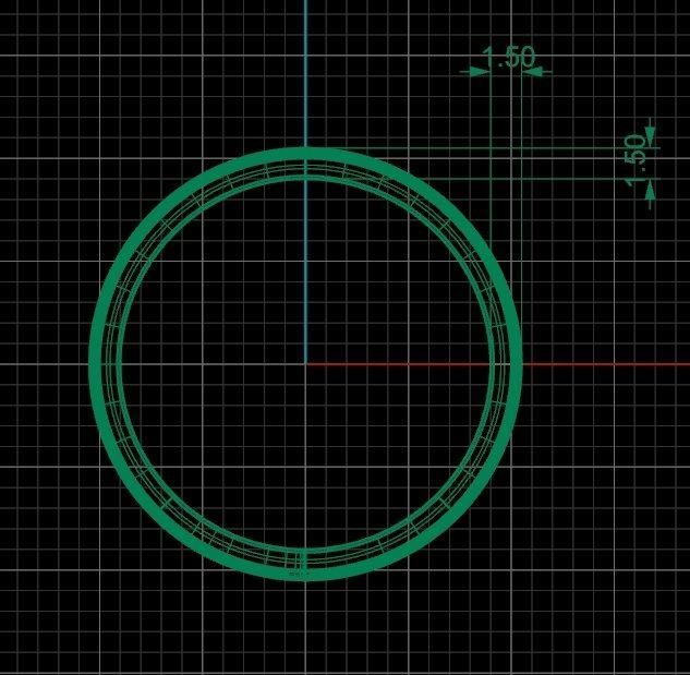 Gold ring 3D print model_6