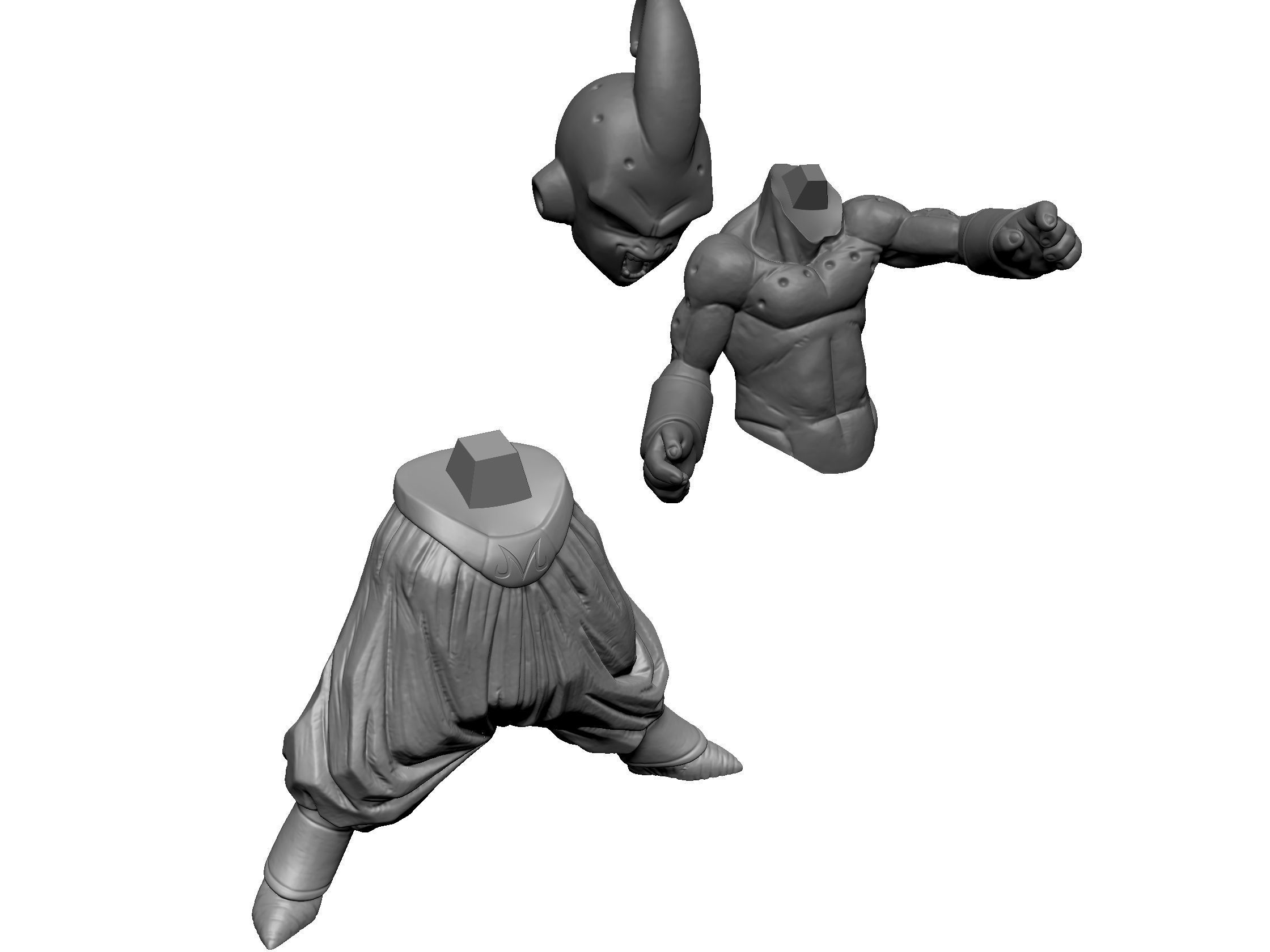 Majin Buu 3rd Form 3D print model_1