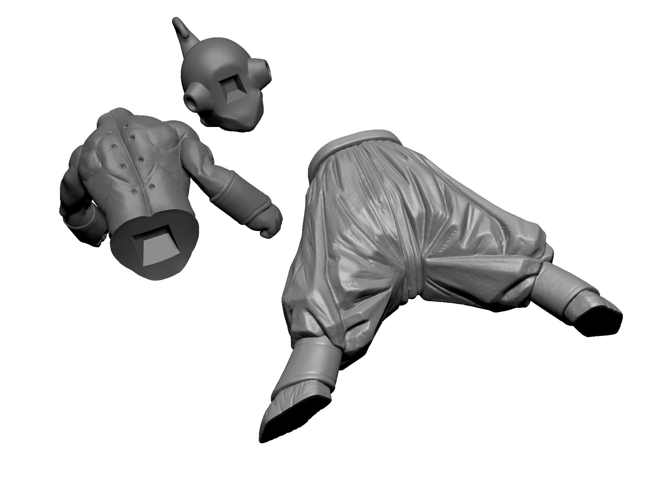 Majin Buu 3rd Form 3D print model_3