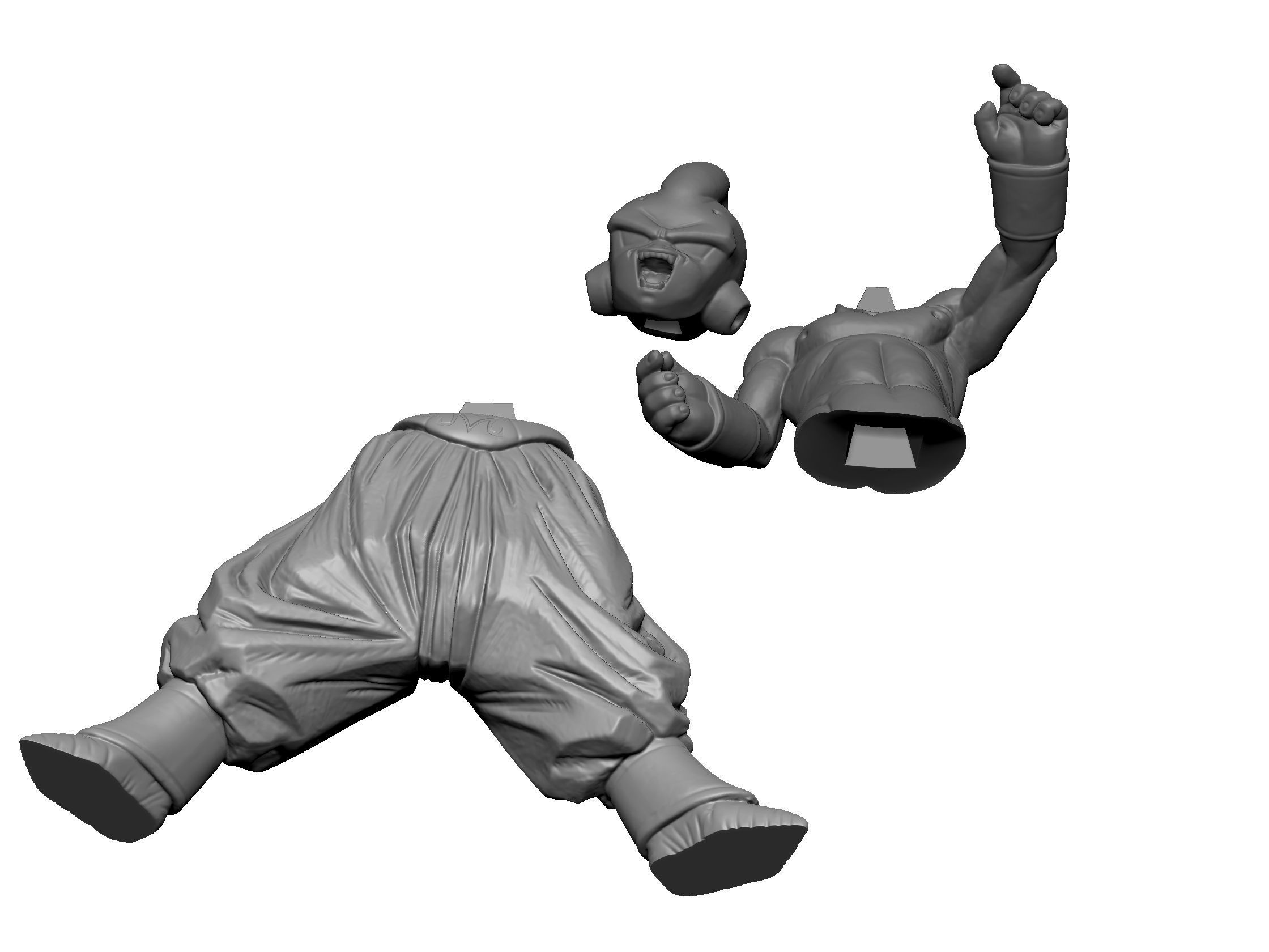 Majin Buu 3rd Form 3D print model_2