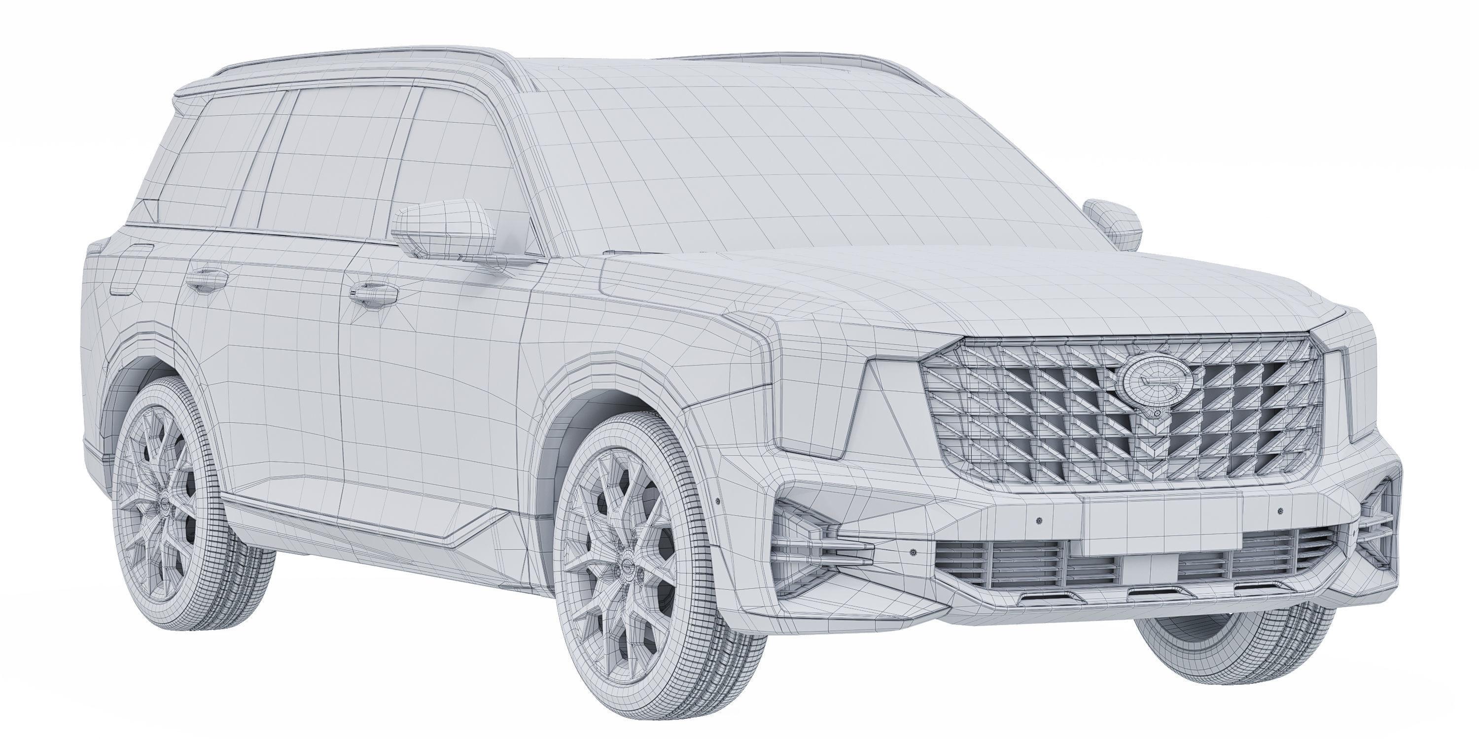 GAC GS8 3D model_4