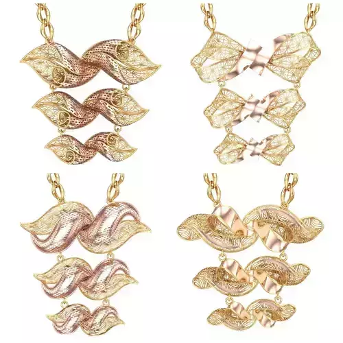 NEW COLLECTION NECKLACE-10 PCS 3D print model