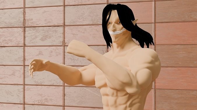 Titan Eren Figure No Joint 3D print model
