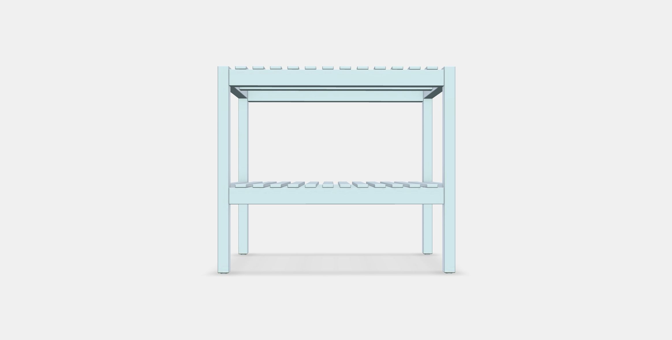 MUSKAN Bench Low-poly 3D model_9