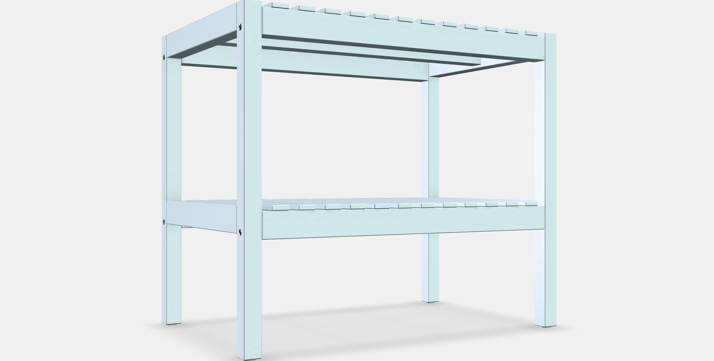 MUSKAN Bench Low-poly 3D model_8