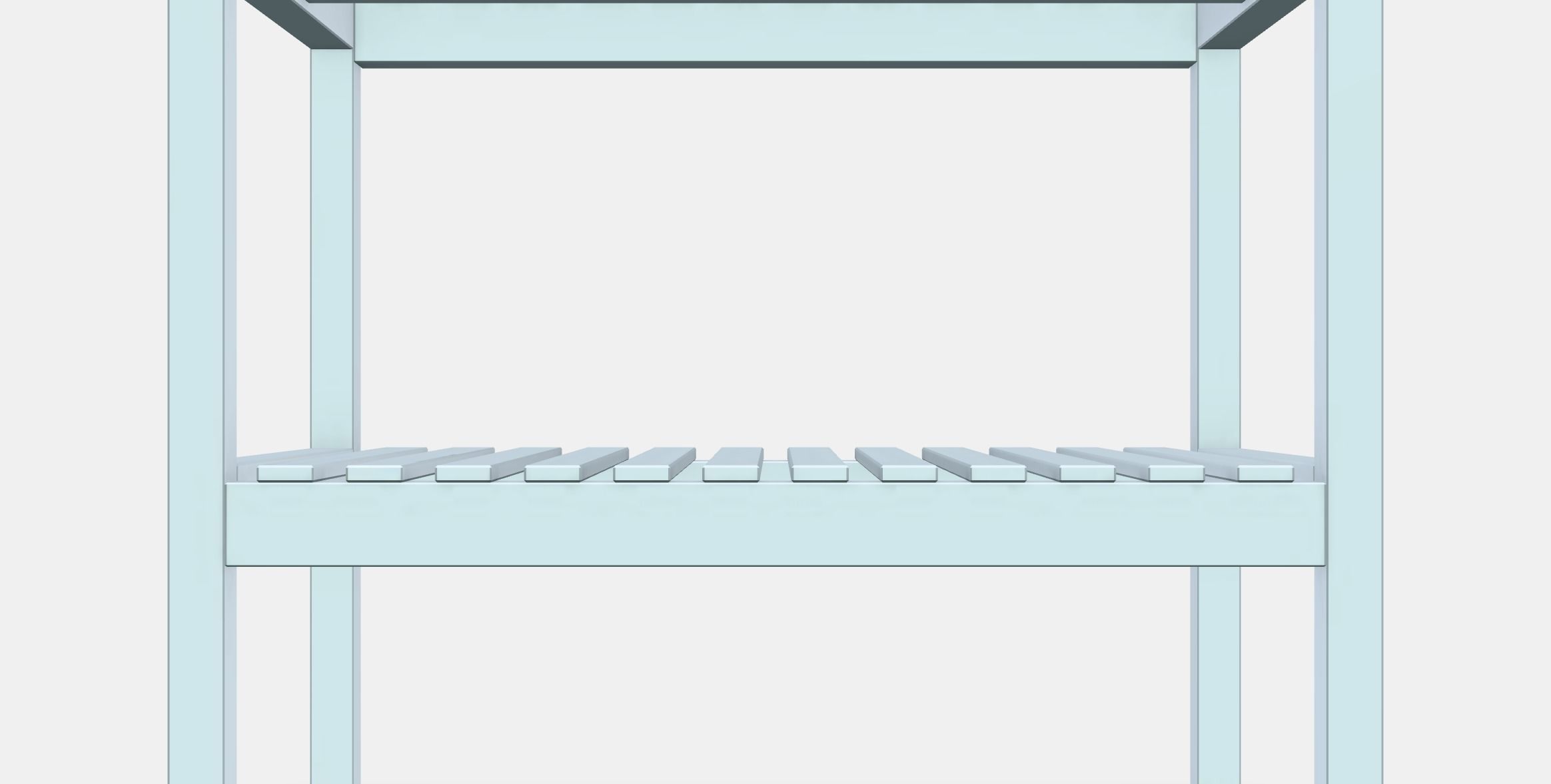 MUSKAN Bench Low-poly 3D model_11