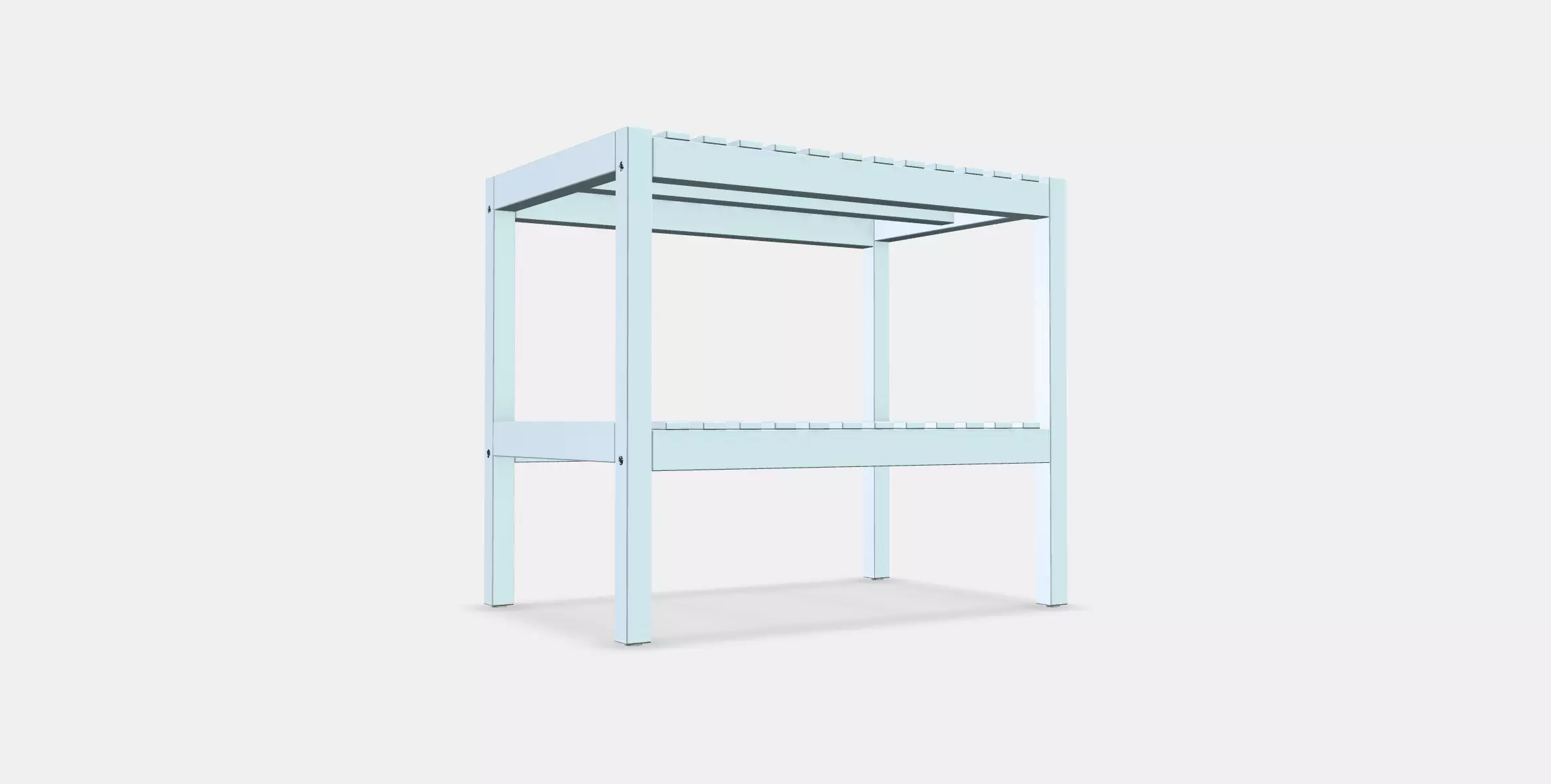 MUSKAN Bench Low-poly 3D model_0