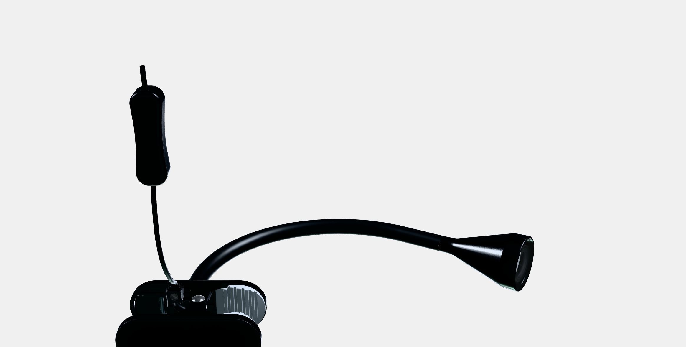 NAVLINGE LED clamp spotlight Low-poly 3D model_8